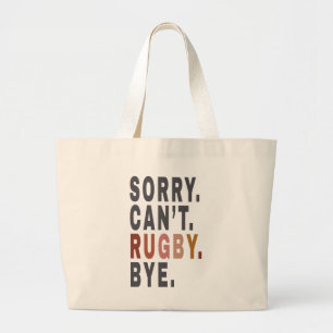 Grappig Rugby Weekender ,voor Rugby Mom, Gift Idee Grote Tote Bag