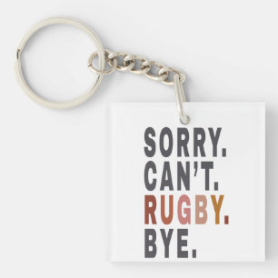 Grappig Rugby Weekender ,voor Rugby Mom, Gift Idee Sleutelhanger