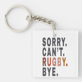 Grappig Rugby Weekender ,voor Rugby Mom, Gift Idee Sleutelhanger