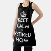 Grappig rustig houden, ik ben nu met pensioen, keu schort (Insitu)