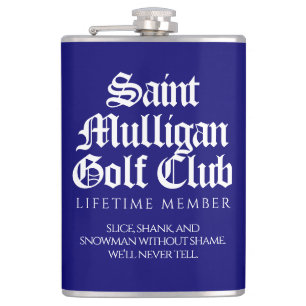 Grappig Saint Mulligan Golf Club Levenslang Lid Heupfles