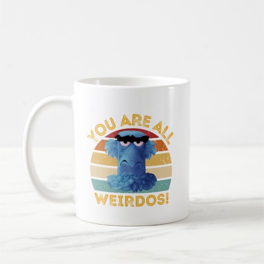 Grappig Sam Eagle Je bent allemaal Weirdos Gift Mo Koffiemok (Links)