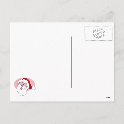 Grappig Santa custom briefkaart (Achterkant)