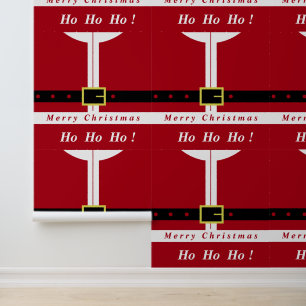 Grappig Santa Design Kerstmis Behang