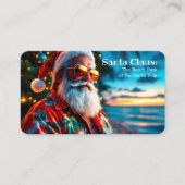 Grappig Santa Hawaiian Visitekaartje (Voorkant)