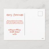 Grappig Santa Retro kerstavond Briefkaart (Achterkant)