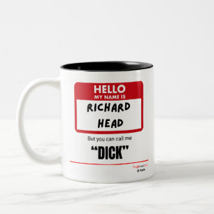 Grappig Sarcasme — Hallo Mijn Naam Is Richard Hoof Tweekleurige Koffiemok