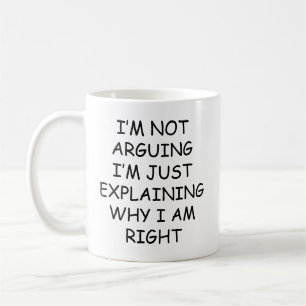 Grappig Sarcasme Ik Ga Niet Discussiëren Debat Lie Koffiemok