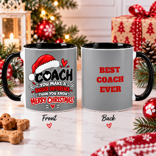 Grappig Sarcasme Kerstcadeau Coach Waardering Mok