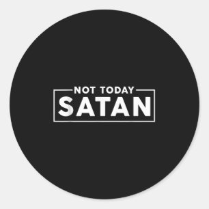 Grappig Sarcasme Mannen Vrouwen Nope Niet Vandaag Ronde Sticker