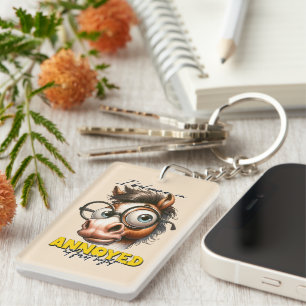 Grappig sarcasme woord kunst paard sleutelhanger