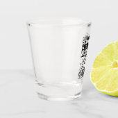grappig sarcasme word art shot glas (Links)
