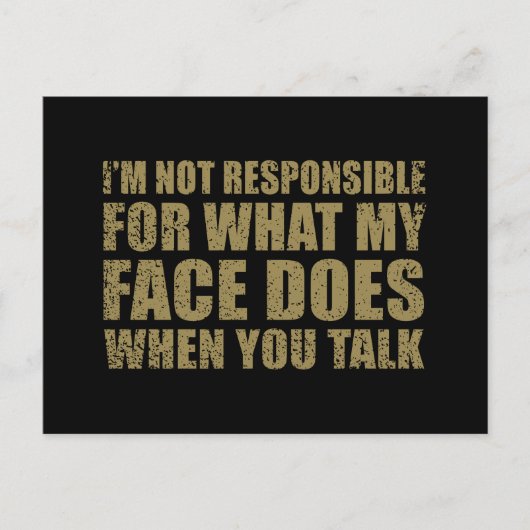 Grappig sarcastisch citaat humor sarcasme introver feestdagenkaart (Voorkant)