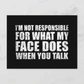 Grappig sarcastisch citaat humor sarcasme introver feestdagenkaart (Voorkant)