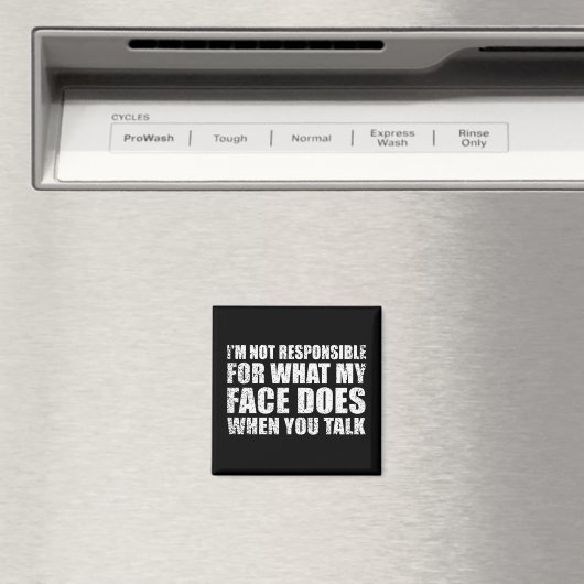 Grappig sarcastisch citaat humor sarcasme introver magneet (Insitu (Vaatwasser))