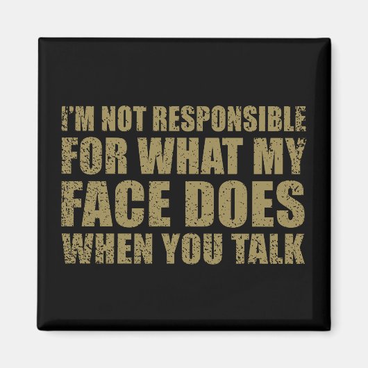 Grappig sarcastisch citaat humor sarcasme introver magneet (Voorkant)