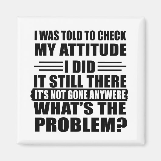 Grappig sarcastisch citaat humor sarcasme introver magneet (Voorkant)