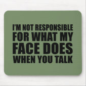 Grappig sarcastisch citaat humor sarcasme introver muismat (Voorkant)