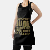 Grappig sarcastisch citaat humor sarcasme introver schort (Insitu)