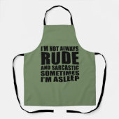 Grappig sarcastisch citaat humor sarcasme introver schort (Voorkant)