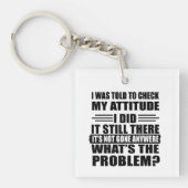 Grappig sarcastisch citaat humor sarcasme introver sleutelhanger (voorkant)