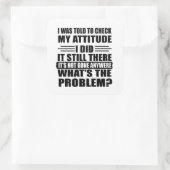 Grappig sarcastisch citaat humor sarcasme introver vierkante sticker (Tas)