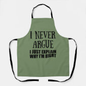 Grappig sarcastisch citaat volwassen humor sarcasm schort (Voorkant)