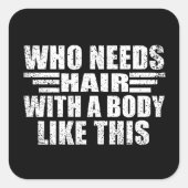 Grappig sarcastisch citaat volwassen humor sarcasm vierkante sticker (Voorkant)