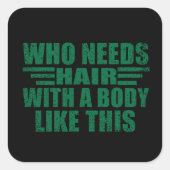 Grappig sarcastisch citaat volwassen humor sarcasm vierkante sticker (Voorkant)