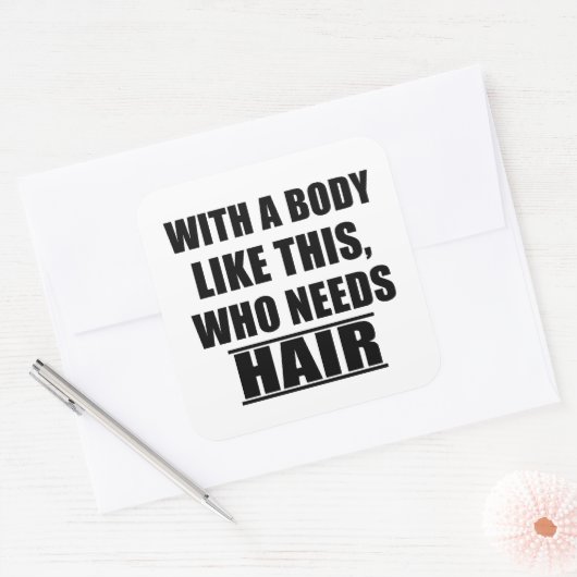 Grappig sarcastisch gezegden humor sarcasme vierkante sticker (Envelop)