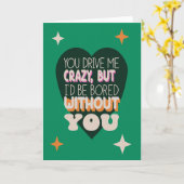 Grappig Sarcastisch Jubileum Echtgenote Retro Kaart (Gele Bloem)