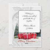 Grappig Sarcastisch Kat Santas Pet Kerstfeest Feestdagenkaart (Achterkant)