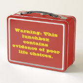 Grappig sarcastisch lunchbox citaat (Achterkant)