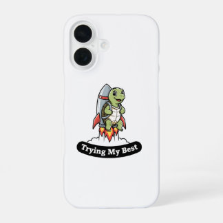 Grappig sarcastisch mijn best doend  iPhone 16 hoesje