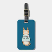 Grappig Sarcastisch Sinaasappel Cat Nope Bagagelabel (Voorkant verticaal)