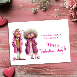 Grappig Sarcastisch Valentijnsdag Kleurrijke Liefd Feestdagenkaart
