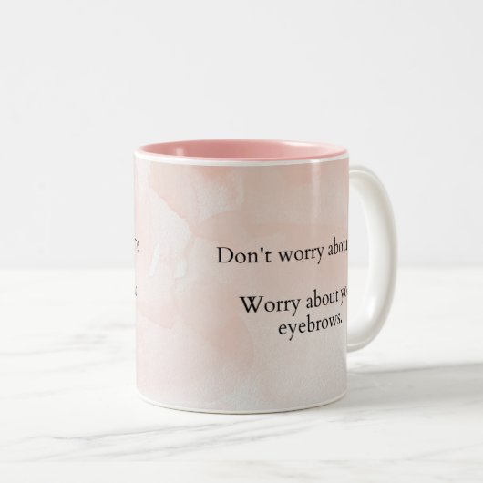 Grappig sarcastisch wenkbrauwen Mok LOL cadeau voo (Voorkant rechts)