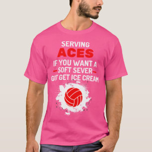 Grappig Sarcastisch Zachte Serveer Volleybal Servi T-shirt