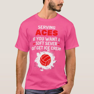 Grappig Sarcastisch Zachte Serveer Volleybal Servi T-shirt