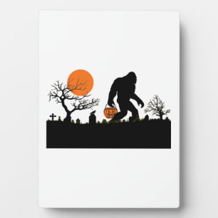 Grappig Sasquatch Bigfoot Halloween Kostuum T-shir Fotoplaat