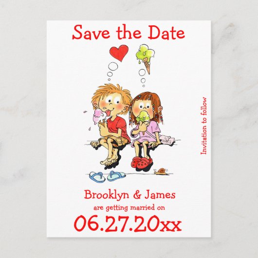 Grappig, Save the Dates Briefkaarten (Voorkant)