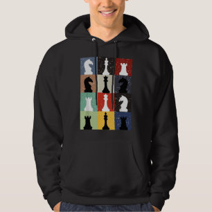 Grappig schaakbordspel Humor set Speler Schaken Hoodie
