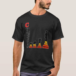 Grappig schaakbordspel Humor Set Speler Schaken T-shirt