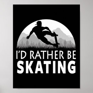 Grappig Schaatsten Poster