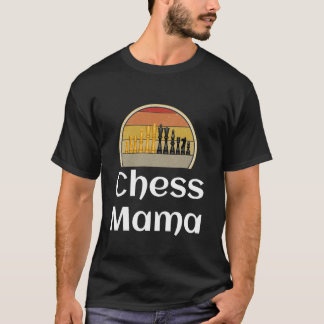 Grappig Schaken Mama Moeder Speler Bordspel Schake T-shirt