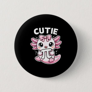 Grappig schattig axolotl symbool wiskunde leraar s ronde button 5,7 cm