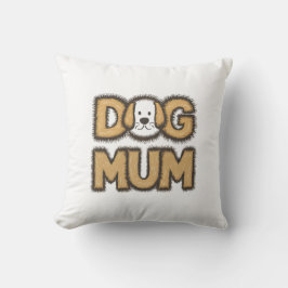 Grappig schattig cartoon hond mum moederdag kussen