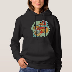 Grappig schattig cartoon papegaai breien wol gebre hoodie