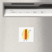 Grappig schattig hot dog kawaii magneet (Insitu (Vaatwasser))