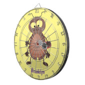 Grappig schattig kakkertekenfilm dartbord (Voorkant Rechts)